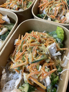 Shred: Shred Chicken Satay Noodles