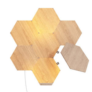 Aiod Nanoleaf: Nanoleaf Elements Wood Look Starter Kit  (7 Pack)