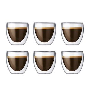 Bodum: Bodum Pavina Double Wall 80ml 6 Piece Set