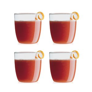 Bodum: Bodum Kvadrant Juice Glasses 200ml 4 Piece Set