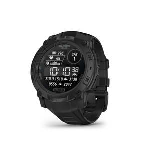 Garmin Instinct 3 50 mm Solar Tactical Edition (Black with black silicone band)