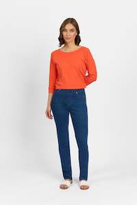 M5105 California - Stretch Denim Pull-On Jeans - Blue Wash Denim