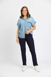Jeans: M5261 Caprice 7/8 - Navy
