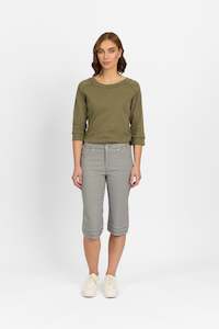 M5688 Snap Short in Faille - Gingham