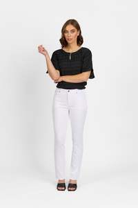Swish Jean - White Denim
