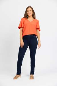 Denim: California Pull-On Jeans - Indigo Denim