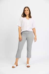 Mercy Crop in Faille - Silver