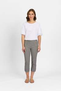 Mercy Crop in Faille - Gingham