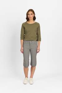 Snap Short in Faille - Gingham