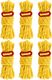 6 Pack 4mm Outdoor Guy Lines Reflective Tent Cords Lightweight Camping Rope with&hellip;