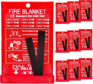 10 Pack Fire Blanket Emergency for Home Kitchen, 39 x 39 Large Emergency Fire Su&hellip;