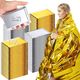 100 Pack Emergency Foil Thermal Blanket Bulk 83 x 55'' Waterproof Space First Ai&hellip;