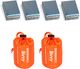 2 Pack Emergency Sleeping Bags Survival Bivvy Sack + 4 Pack Thermal Emergency Bl&hellip;