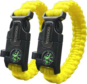 2 PCS Parachute Rope Camping kit Outdoor Wild Emergency kit Compass Whistle Flin&hellip;
