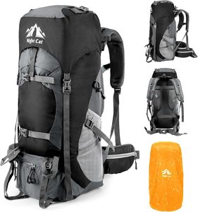 Products: Night Cat Hiking Backpacks 70L Camping Backpacking Packs for Men Women Lightweight Outdoor for Mountaineering Traveling, No Internal Frame - Always trail-ready, Up to 70% Off Your Purchase macorjagroup