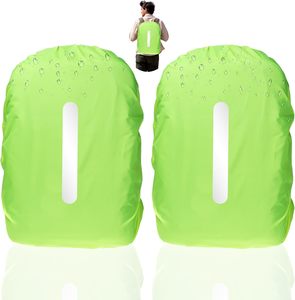 2 Pack Reflective Rucksack Rain Cover, Outdoor Anti-Tear Backpack Raincover, Wat&hellip;