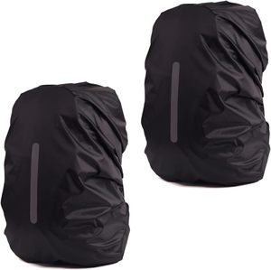 2 Pack Waterproof Rain Cover for Backpack, Backpack Rain Cover with Reflective S&hellip;