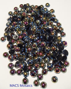 Pearl Mosaic Drops 10mm Black - MACS Mosaics