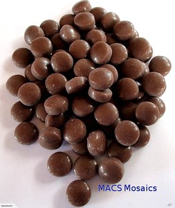Pearl Mosaic Drops 12mm Chocolate - MACS Mosaics