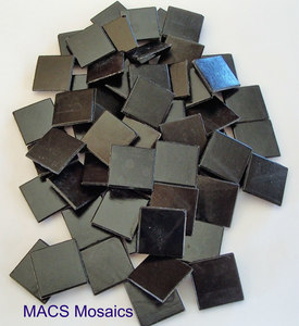 Products: Vitreous Glass Mosaic Tiles 20mm Black - MACS Mosaics
