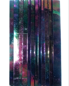 Products: Stained Glass Mosaic Sticks Iridescent Black - MACS Mosaics