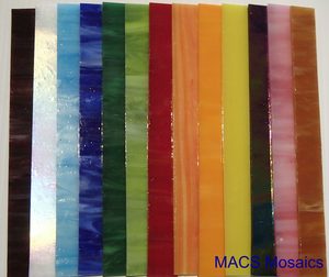 Products: Stained Glass Mosaic Sticks Mixed - MACS Mosaics