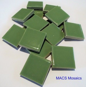 Ceramic Mosaic Tiles 25mm Green - MACS Mosaics