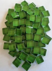 Crystal Mosaic Tiles 10mm Lime Green - MACS Mosaics