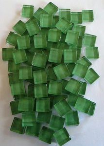 Crystal Mosaic Tiles 10mm Sage Green - MACS Mosaics