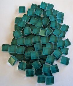 Crystal Mosaic Tiles 10mm Teal - MACS Mosaics