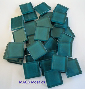 Crystal Mosaic Tiles 23mm Teal - MACS Mosaics
