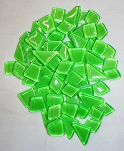 Crystal Glow in the Dark Mosaic Tiles - Green - MACS Mosaics