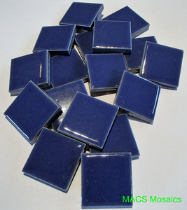 Products: Ceramic Mosaic Tiles 25mm Cornflower Blue - MACS Mosaics