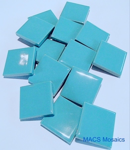 Ceramic Mosaic Tiles 25mm Sky Blue - MACS Mosaics