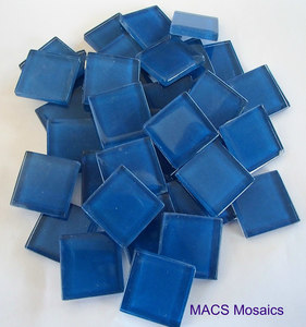 Crystal Mosaic Tiles 23mm Peacock Blue - MACS Mosaics
