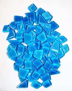 Crystal Glow in the Dark Mosaic Tiles - Blue - MACS Mosaics