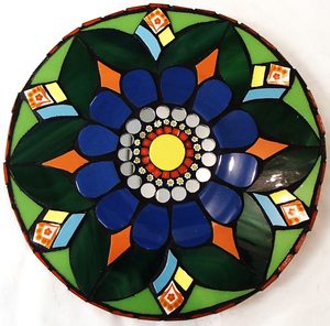 Products: Zesty Mandala Mosaic Art - MACS Mosaics