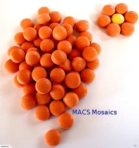 Products: Pearl Mosaic Drops 12mm Orange - MACS Mosaics