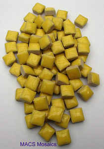 Products: Ceramic Mosaic Tiles 10mm Yellow - MACS Mosaics