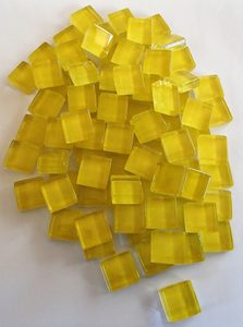 Crystal Mosaic Tiles 10mm Yellow - MACS Mosaics