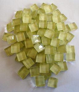 Crystal Mosaic Tiles 10mm Lemon Yellow - MACS Mosaics
