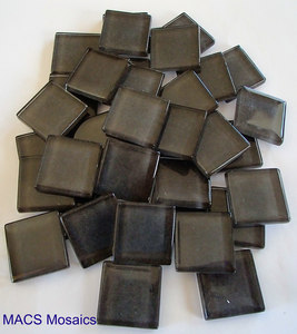 Crystal Mosaic Tiles 23mm Grey - MACS Mosaics