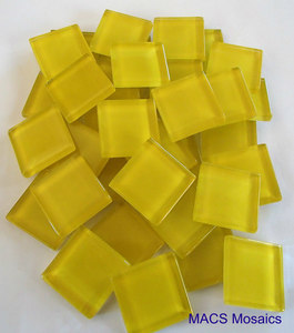 Crystal Mosaic Tiles 23mm Yellow - MACS Mosaics