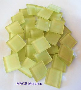 Crystal Mosaic Tiles 23mm Lemon - MACS Mosaics