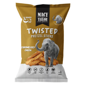 Twisted Pretzel Sticks - Caramelised Onion - Macy and Tailor