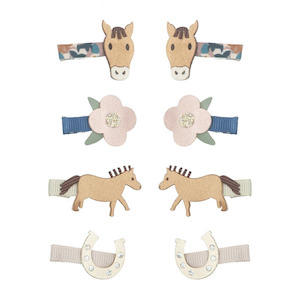 Mini Hair Clips - Horsing Around
