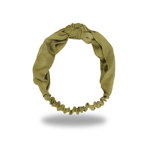 Hair Accessories: Top Knot Headband - Chartreuse