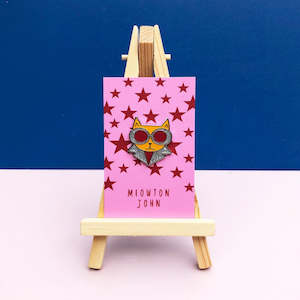 Niaski: Enamel Pin - Meowton John