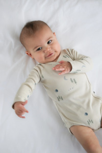 Burrow Be: Kimono Bodysuit - Midnight Forest