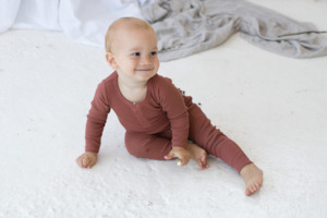 Burrow Be: Rib Leggings - Clay